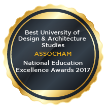 Best University of Design & Architecture Studies
ASSOCHAM National Education Excellence Awards 2017